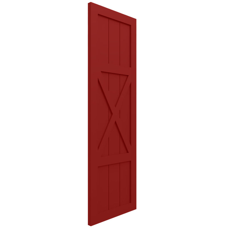 Volets de ferme EnduraCore, Rouge feu, 18"W, H 39 po