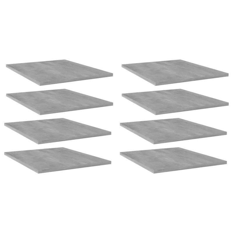 Cuno 1.5cm H x 40cm W Bookcase, 1.5cm H x 50cm W x 40cm D, High Gloss Grey