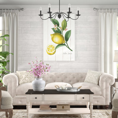 Cottage Lemon I 1 Piece Wrapped Canvas Wall Art