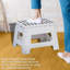 Small Folding Plastic Step Stool White