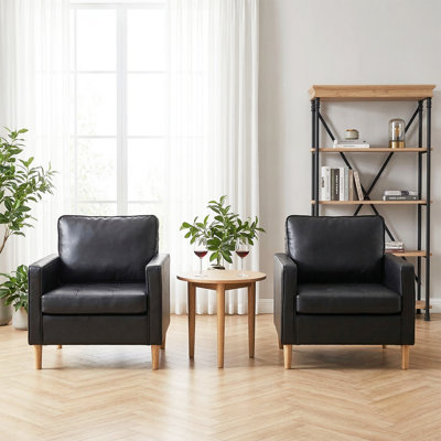 Bairo Faux Leather Armchair