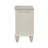 Cream White 3-Drawer Nightstand With Pull Out Tray