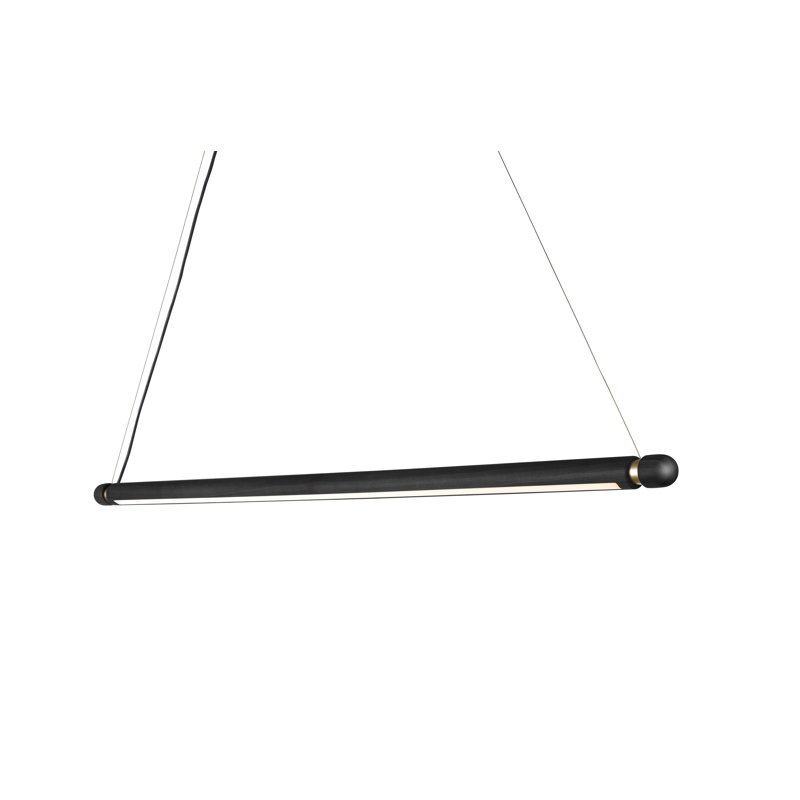 Linea 1 - Light LED Pendant, Brass, Black