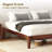 Carruthers Japanese Joinery Bed Frame, Premium Solid Wood Platform Bed Frame with Wood Slat Support, No Box Spring Needed, Easy Assembly, Minimalist & Modern Style-124809445-114246965