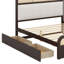 Lit plateforme en bois avec lit gigogne et 2 tiroirs
