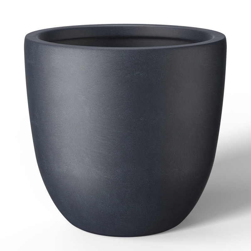 Larney Handmade Pot Planter, 16.93" H x 17.72" W x 17.72" D, Granite Gray