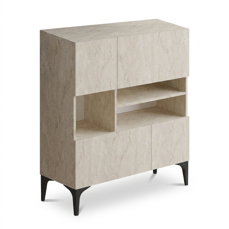Sienna 49.2" Geometric Console Cabinet