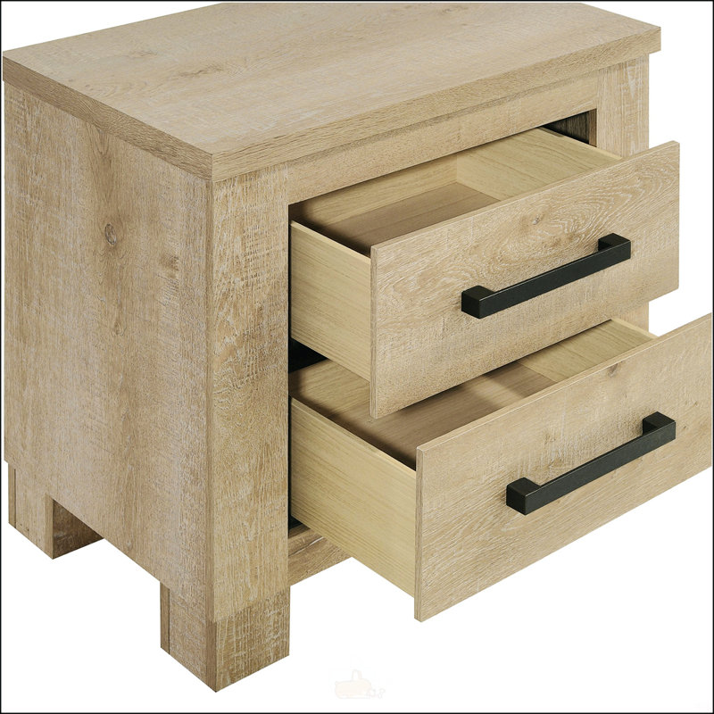 Table de chevet 2 tiroirs Sansome