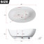 Baignoire de trempage autoportante en résine 63 po x 37,5 po-113713718