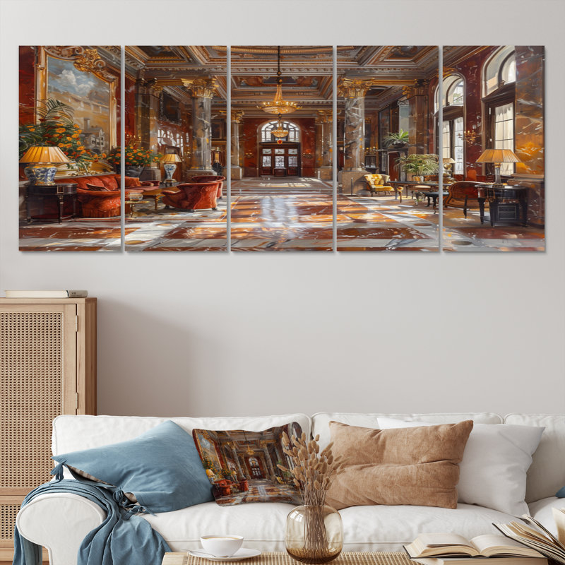 Roye - hôtels et loges, ensemble de reproductions d'art mural, 28" H x  60" W