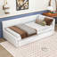 Lit de jour simple rembourré avec lit gigogne simple-528733631
