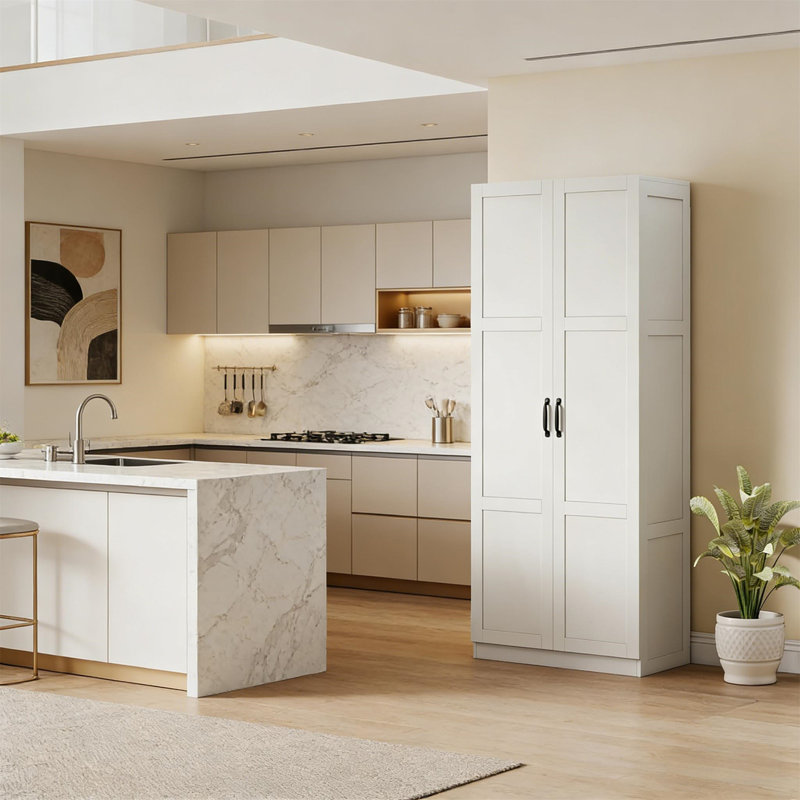 Armoire haute, Blanc