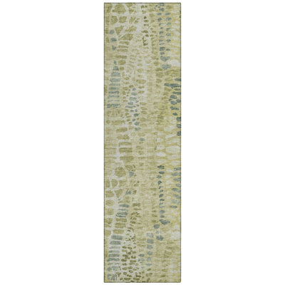 Machine Washable Indoor/Outdoor Chantille ACN2382 Circles Rug