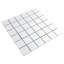Carreau de mosaïque de plancher et de mur en porcelaine blanche matte 11-3 / 4 po x 11-3 / 4 Metro Metro 