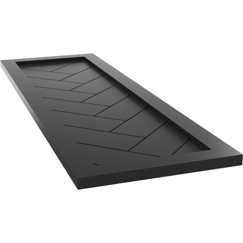 Volets à fixation fixe en PVC True Fit, Noir, 18", 72"