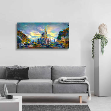 Disney Castle Canvas Wall Art Disney Castle Poster Disney Castle