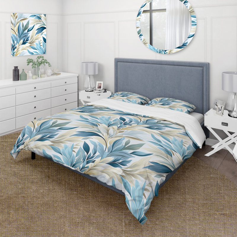 Ensemble de housse de couette Coastal Neutrals, Housse de couette pour grand lit et 2 taies décor