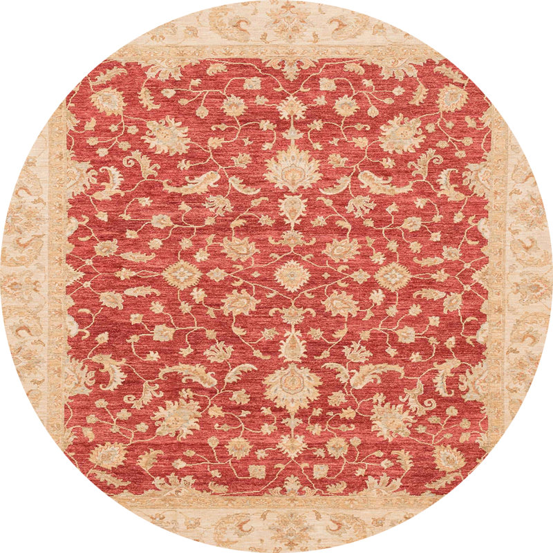 Tapis abstrait moderne 3827, Rond 8 pi
