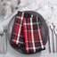 Ensemble de 4 napperons de Noël en coton Holiday à motif écossais rouge l 14 po x L 20 po