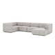 Shonnard Corduroy Modular Large Corner Sectional W/ Chaise - 5 Piece