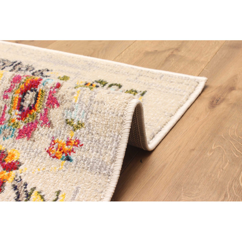 Rosa Ivory Rug 2'8" x 8'2", Runner 2'8" x 8'2"