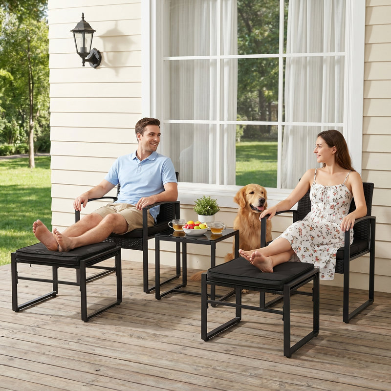 Outdoor Conversation Set with Cushions