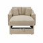 Chaise longue d'intérieur avec coussins et espace de rangement caché pour le salon, la chambre à coucher-129596558