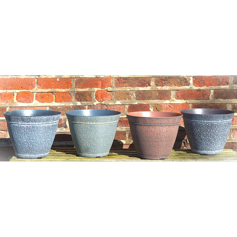 Flodin Handmade Pot Planter, Black/Gray