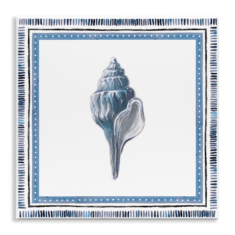 Plaque murale coquille de conque bleu doux, design par Lanie Loreth