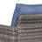 Ingvald 74" Wide Outdoor Wicker Sofa Patio Couch with Ottoman-817383588