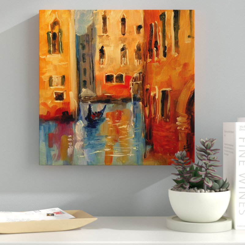 " Venice II ", Wrapped Canvas, 24" H x 24" W x 1.5" D