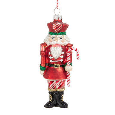 6" Glass Holiday Ornament