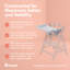 Table-chaise haute hauck Alpha compatible avec les bois Alpha + et Beta +, gris-88468534