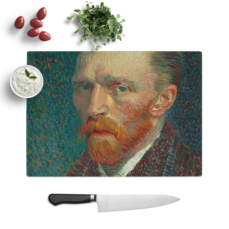 Self-Portrait Vol.5 by Vincent Van Gogh Chopping Board, 0.4cm H x 20cm W x 28.5cm L