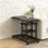 Table mobile réglable en C avec plateau inclinable