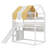 Full Size House Bed With Canopy, Slide & Built-In Bookshelves-839331193