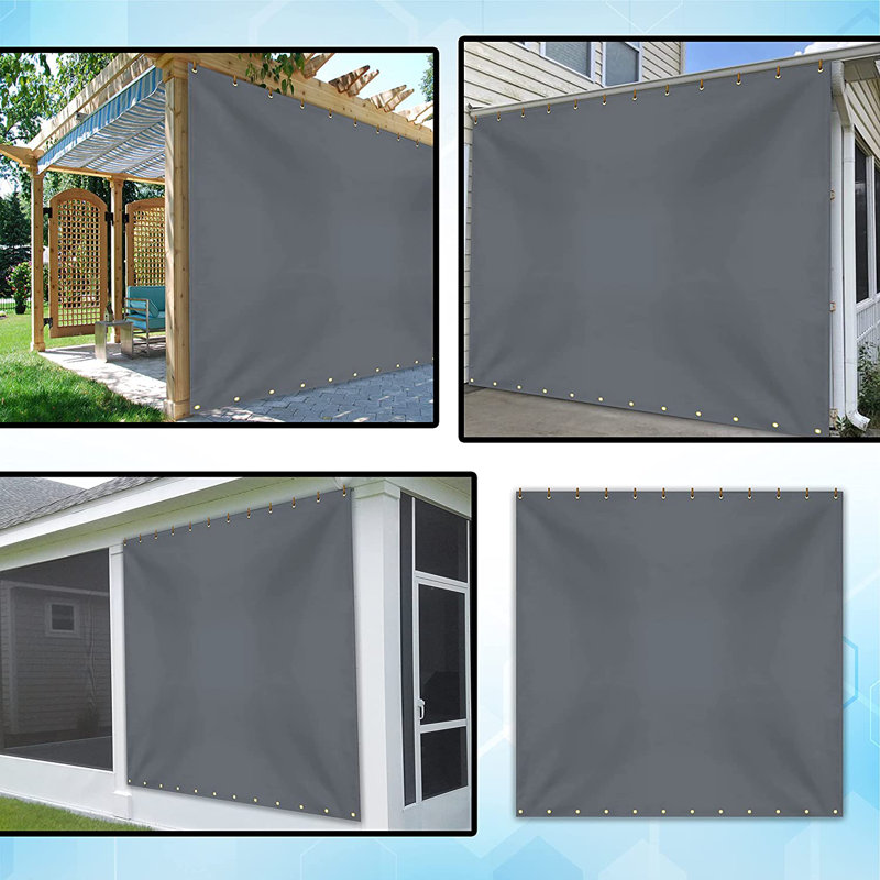 Heavy Duty Multipurpose Waterproof Tarp, Outdoor Protective Tarpaulin with Reinforce & UV Resistant(4 x 9 ft), 48" H x 108" W