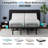 Modern Electric Adjustable Bed Frame With 12" Mattress, Wireless Remote, Anti-Snore Feature,Tool-Free Assembly-408235000