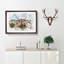 A Resting Highland Cow Watercolour - Single Picture Frame Print on MDF-56740942-56740947