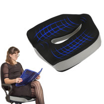 FOMI Premium Gel Seat Cushion and Firm Back Support | Orthopedic Seat Pad  and Lumbar Pillow for Wheelchairs, Car, Truck, Airplane, Work, Gaming 