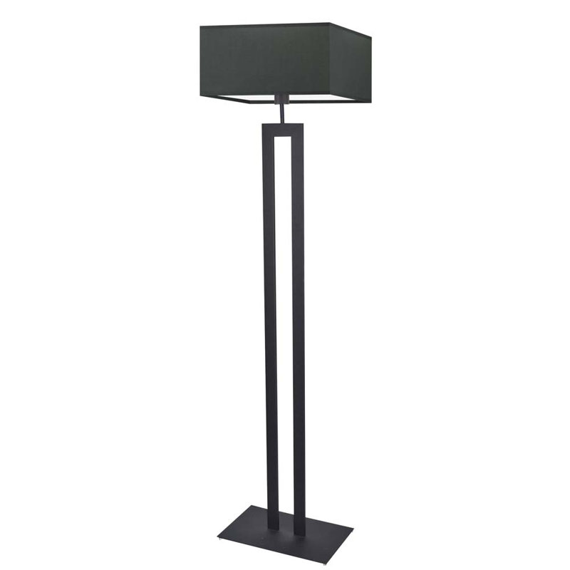 Arsh 161cm Traditional Floor Lamp, Graphite, Black