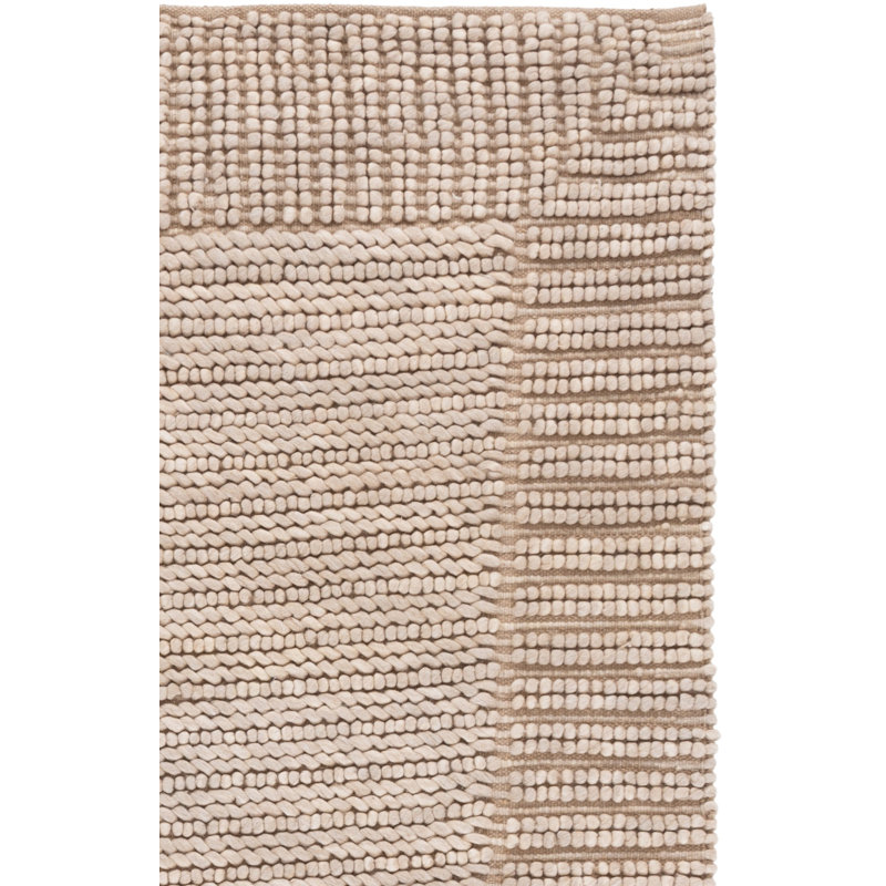 Natura 286 Flatweave Wool/Cotton Rug in Taupe, Rectangle 3' x 5'