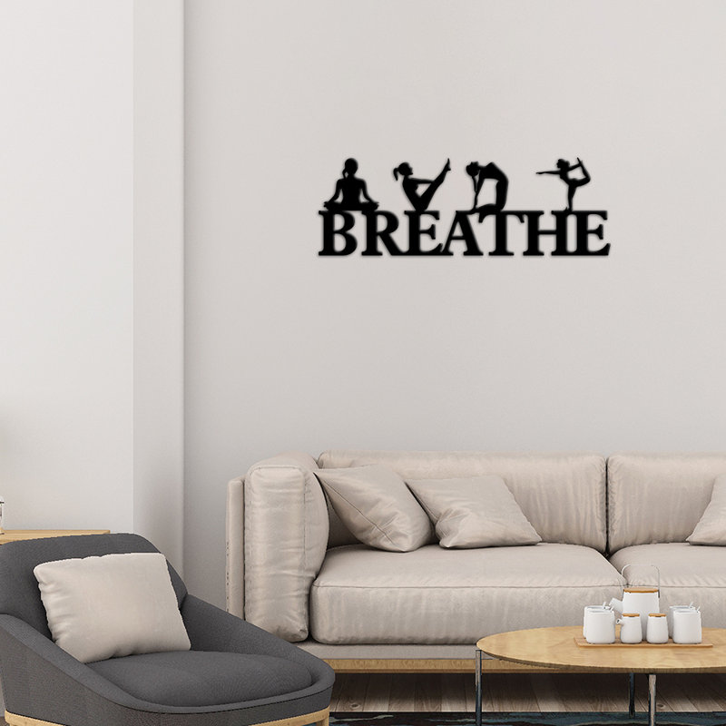 Signe de monogramme Breathe Yoga personnalisé