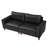 78.5" Big Loveseat for Living Room,Apartment,Upholstered Breathable Faux Leather PU Couch,Loveseat-1669365756