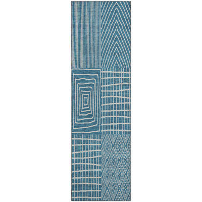 Premium Machine Washable Lyndhurst AMF990 Geometric Rug
