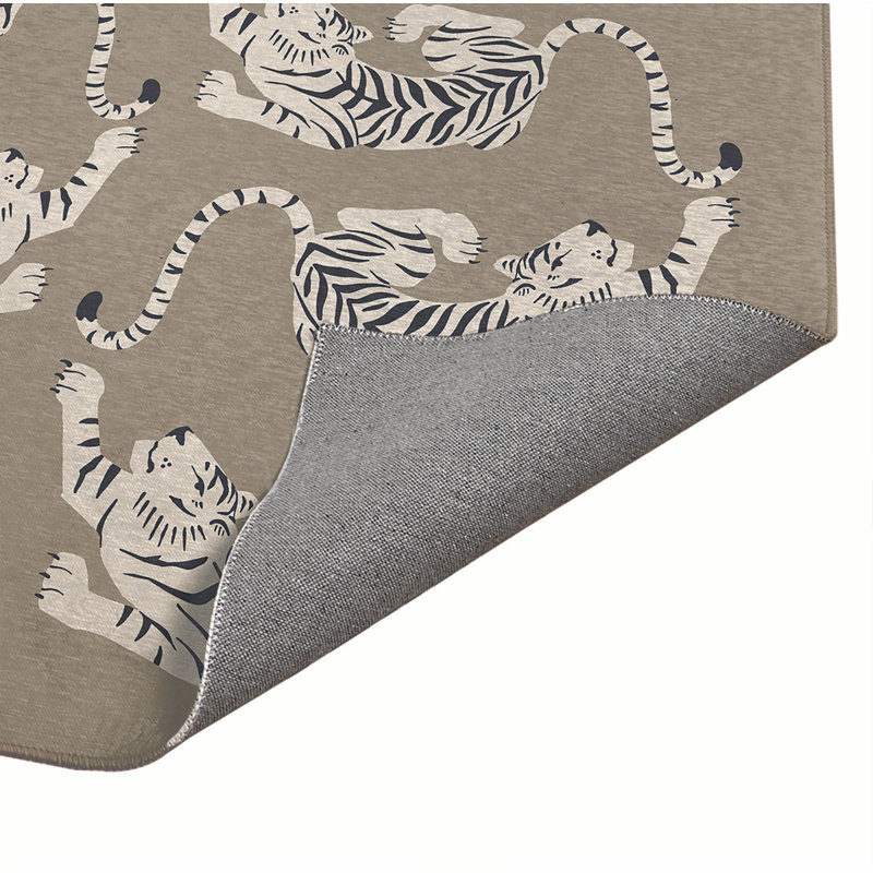 Hey Tiger Outdoor Rug, Rectangle 3' x 5'