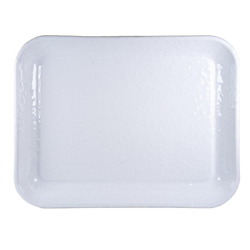 Solid Serving Dish, Solid White Textured