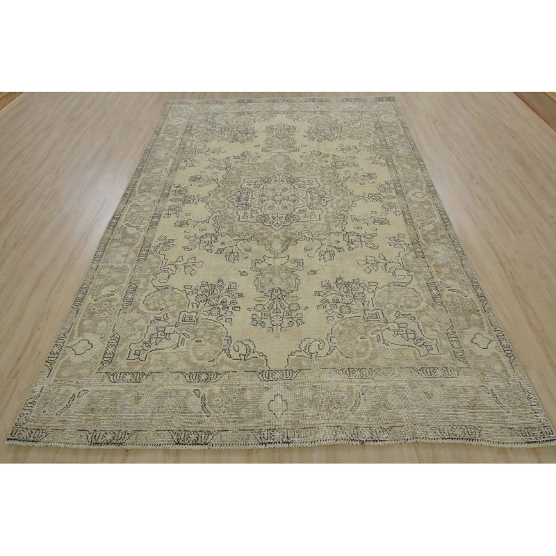 One-of-a-Kind 6'5" X 9'4" Wool Area Rug in Beige