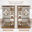 71" Tall Room Divider with Shelves
