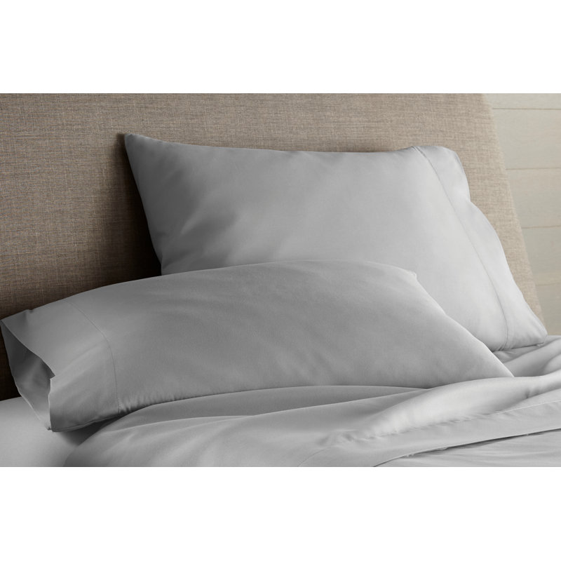 Ensemble de 2 taies d'oreiller Southshore Fine Linens Winter Brush, couleur beige, en microfibre doublement brossée 110 g/m², infroissable et lavable à la machine, format King/California King